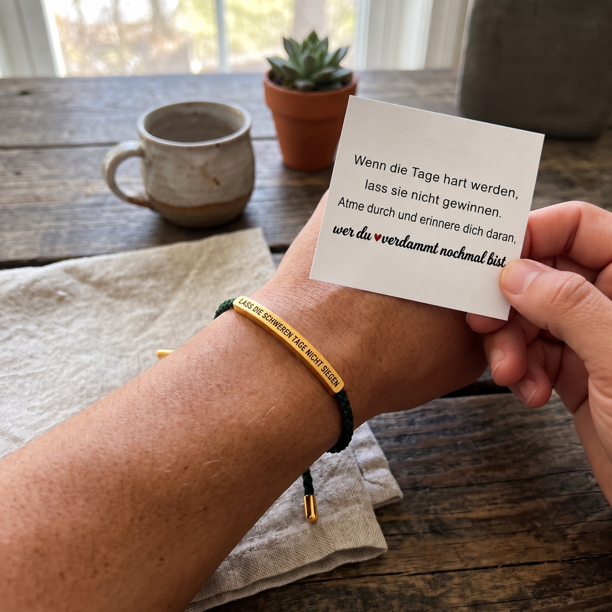 Mutmacher Armband